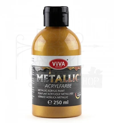 Farba akrylowa metaliczna czerwone złoto 250ml 128090909 Viva Decor