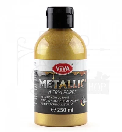 Farba akrylowa metaliczna szampański 250ml 128090409 Viva Decor