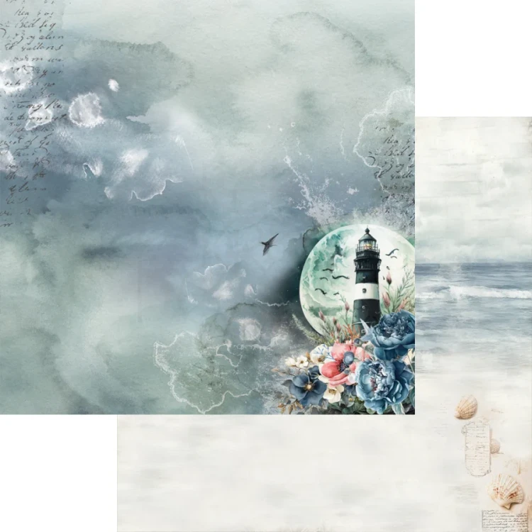 Zestaw papierów do scrapbookingu 30x30 Ocean blue - AA-OB-07 Alchemy of Art