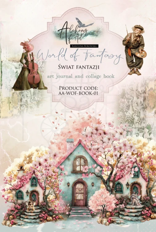 Książka A4 Zestaw do Art Journal World Of Fantasy - 16 kart AA-WOF-BOOK-01 Alchemy of Art
