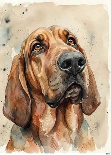 Papier ryżowy do decoupage A5 Pies Bloodhound 19894