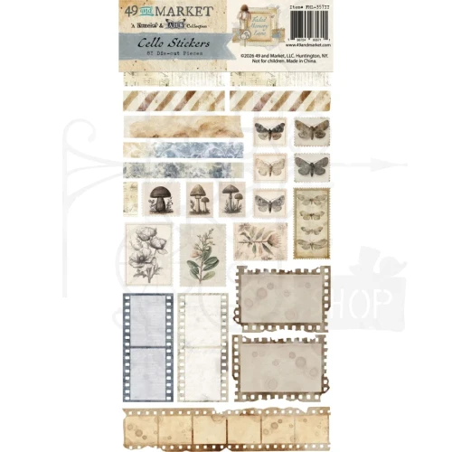 Naklejki Faded Memory Lane Cello Stickers 81 szt FML-35711 49 and Market