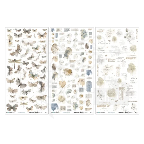 Rub-on transfer 15x30 Faded Memory Lane Blendable 3 arkusze FML-35667 49 and Market