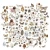 Ozdoby papierowe die-cuts Faded Memory Lane Wildflower Laser Cut Outs 127 szt FML-35681 49 and Market