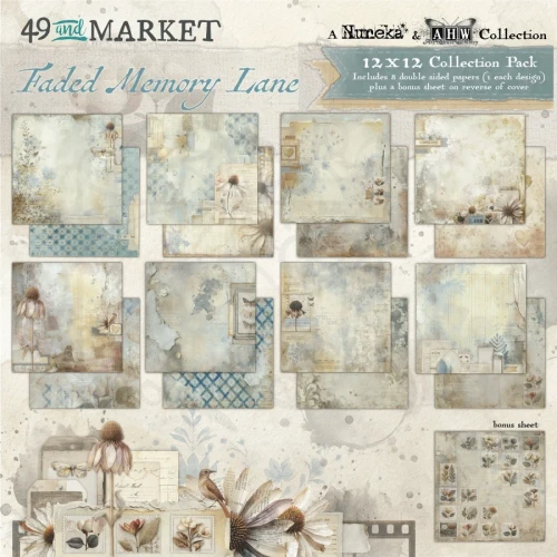 Zestaw papierów do scrapbookingu 30x30 Faded Memory Lane 8 arkuszy FML-35506 49 and Market