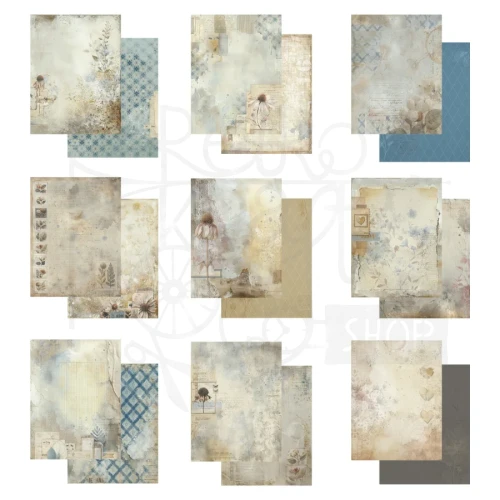 Zestaw papierów do scrapbookingu 15x20 Faded Memory Lane 28 arkuszy FML-35520 49 and Market