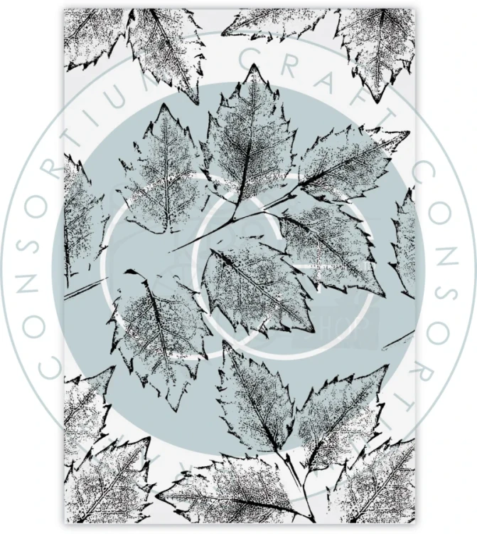 Stempel akrylowy Liście CCESTMP013 Craft Consortium