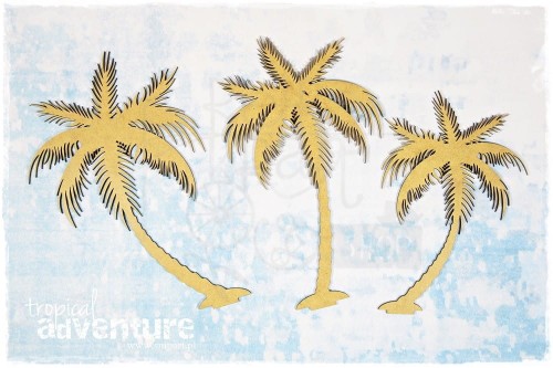 Tekturka Palmy MDF Tropical Adventure SnipArt