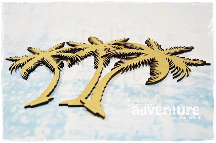 Tekturka Palmy MDF Tropical Adventure SnipArt