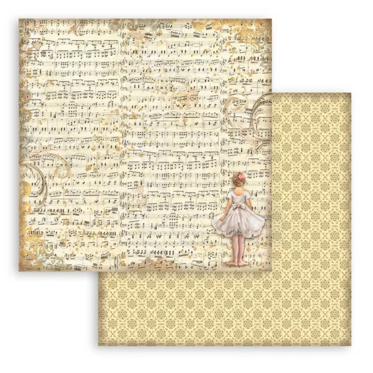 Zestaw papierów do scrapbookingu 30x30 The Nutcracker Backgrounds Tła SBBL159 Stamperia