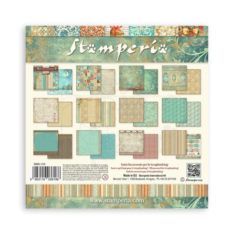 Zestaw papierów do scrapbookingu 30x30 The Nutcracker Backgrounds Tła SBBL159 Stamperia