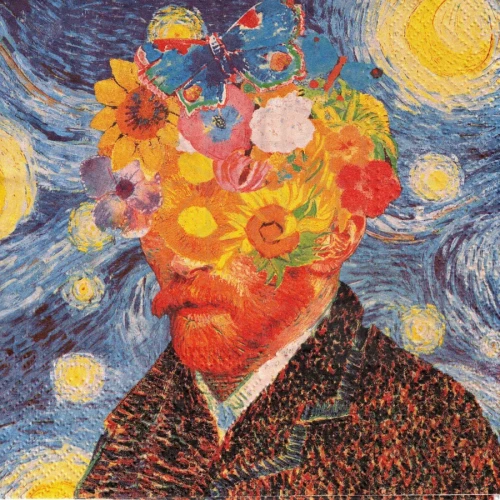 Serwetka 33x33 - Van Gogh - kompozycja