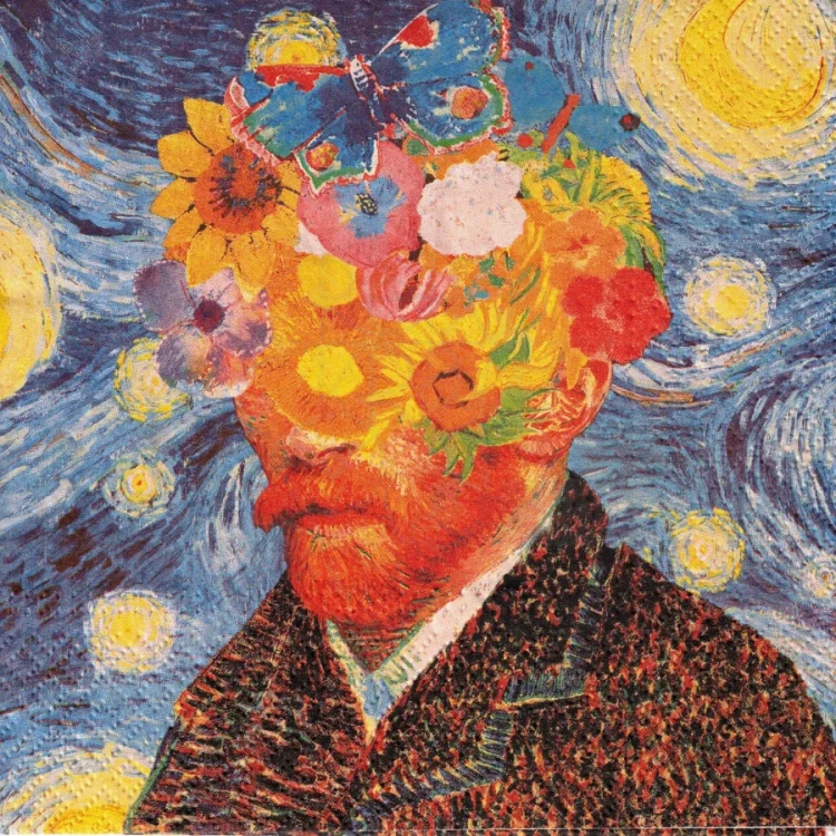 Serwetka 33x33 - Van Gogh - kompozycja