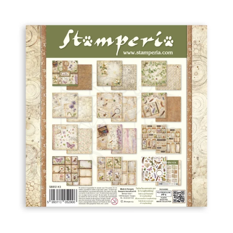 Zestaw papierów do scrapbookingu 20x20 All Around SBBS143 Stamperia