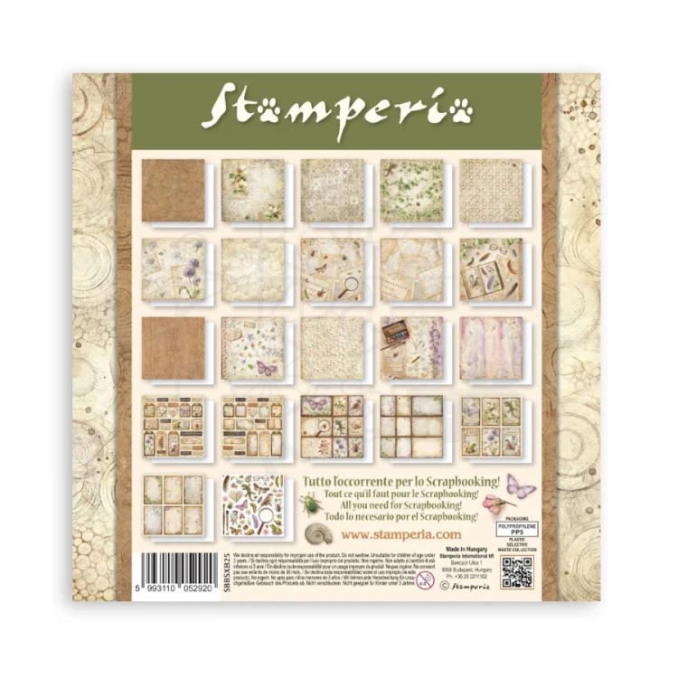 Zestaw papierów jednostronnych do scrapbookingu 20x20 All Around SBBSXB25 Stamperia
