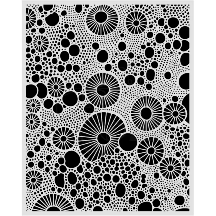 Szablon maska 20x25cm All Around Koła KSTD206 Stamperia