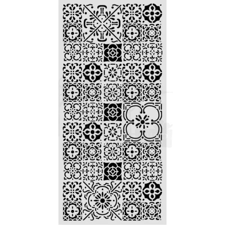 Szablon maska 12x25cm All Around Płytka KSTDL160 Stamperia