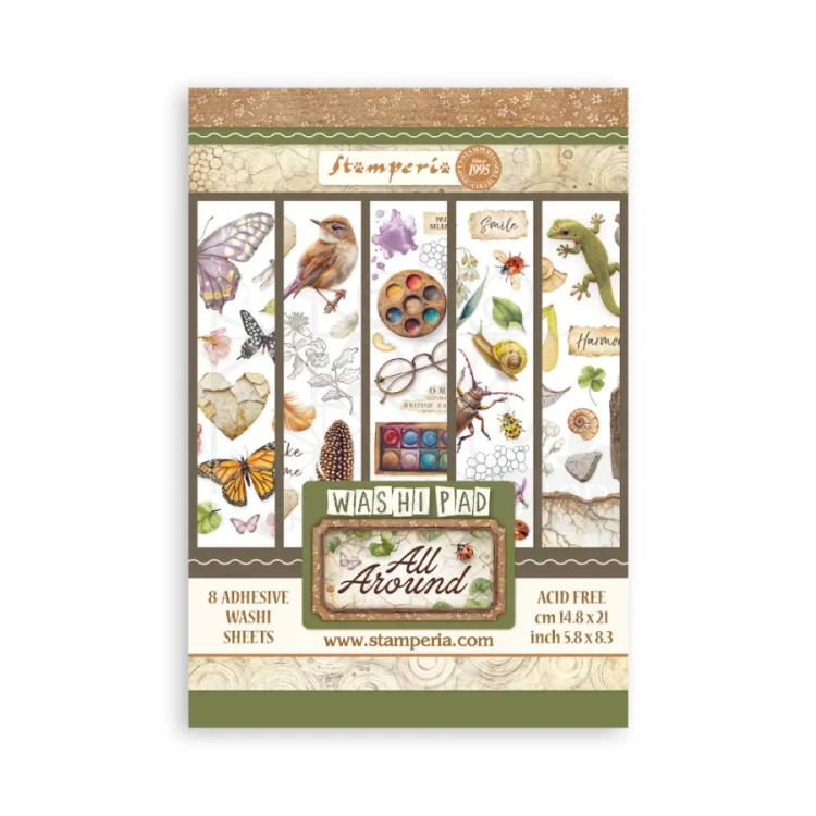 Papier washi A5 All Around 8 arkuszy SBW33 Stamperia