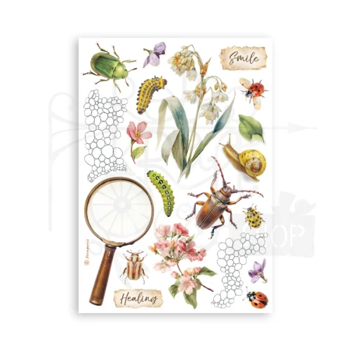 Papier washi A5 All Around 8 arkuszy SBW33 Stamperia