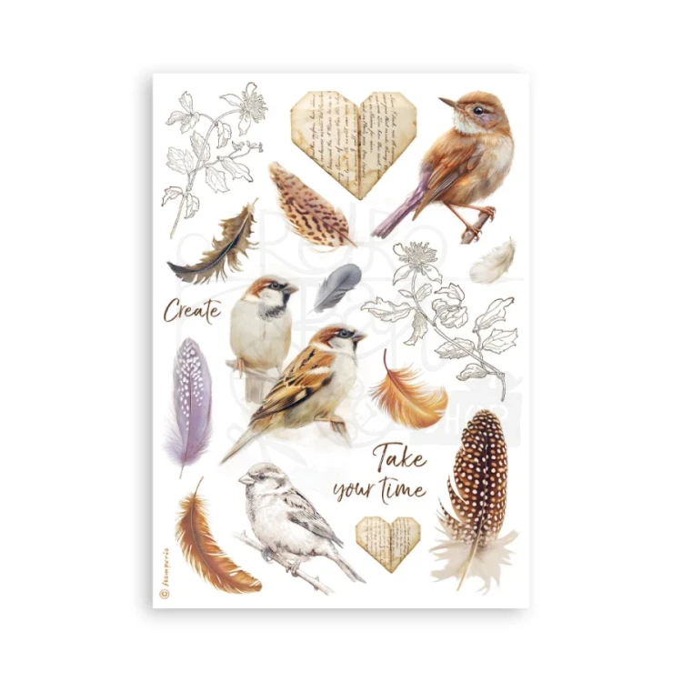 Papier washi A5 All Around 8 arkuszy SBW33 Stamperia