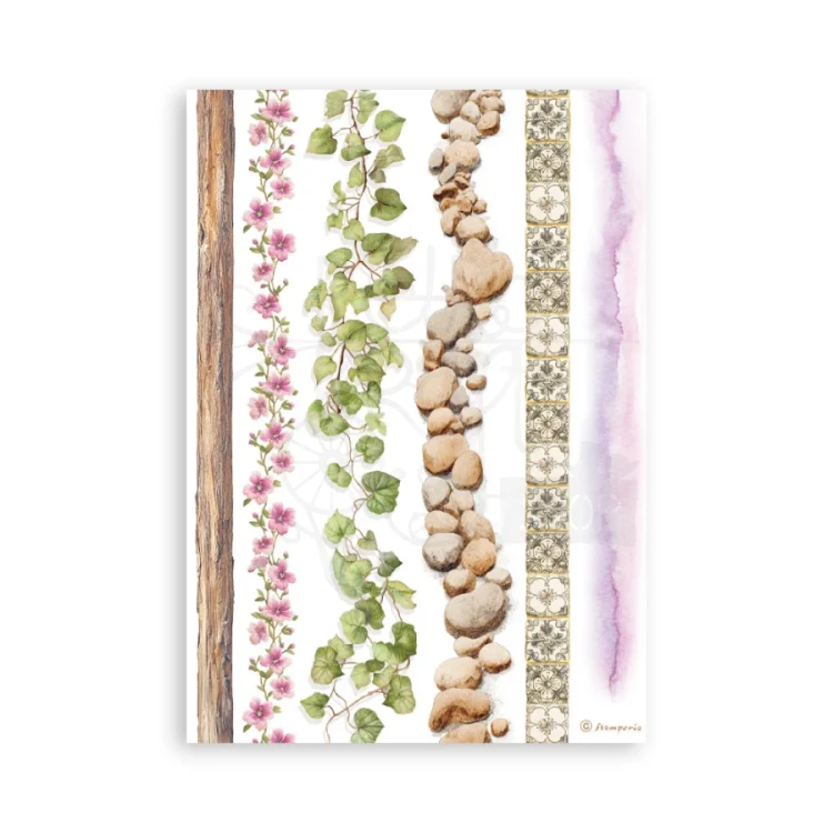 Papier washi A5 All Around 8 arkuszy SBW33 Stamperia