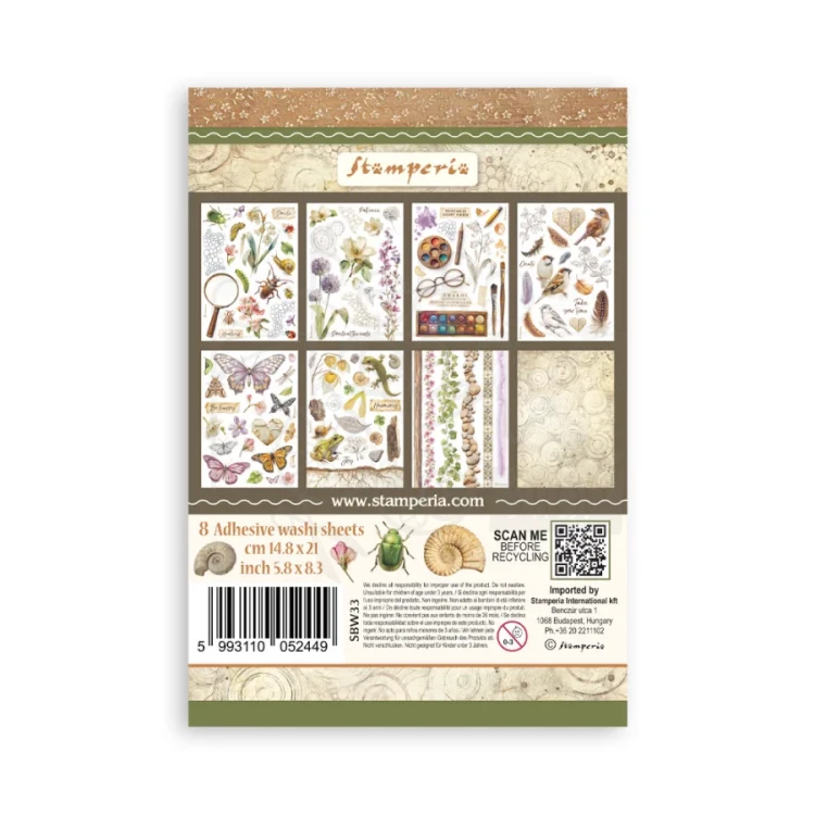Papier washi A5 All Around 8 arkuszy SBW33 Stamperia
