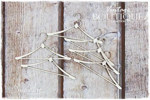 Tekturka Wieszaki zestaw 6szt Vintage Boutique SnipArt