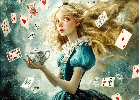 Papier ryżowy do decoupage A5 Alicja w Krainie Czarów 21676