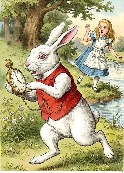 Papier ryżowy do decoupage A5 Alicja w Krainie Czarów 21589