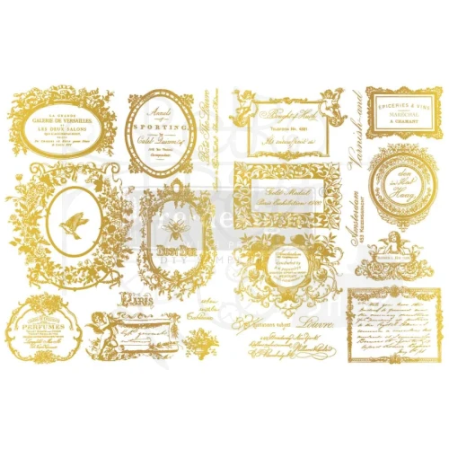 H2O Transfers 21.5x27.9cm Fleur De Minuit 2 arkusze 682781 Prima
