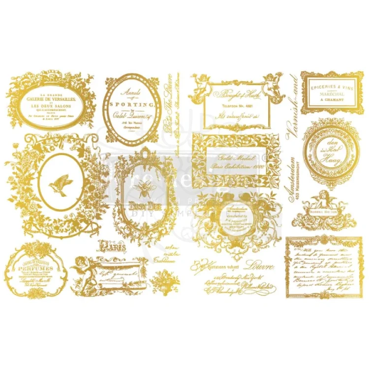 H2O Transfers 21.5x27.9cm Fleur De Minuit 2 arkusze 682781 Prima