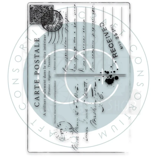 Stempel akrylowy A6 Old Postcard CCESTMP017 Craft Consortium