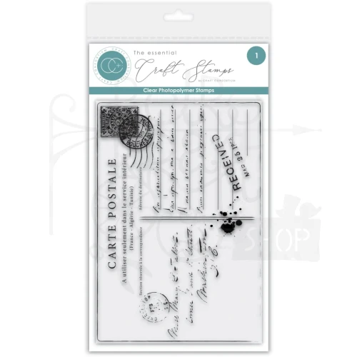 Stempel akrylowy A6 Old Postcard CCESTMP017 Craft Consortium