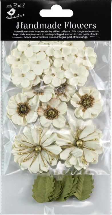 Kwiaty kwiatki papierowe Renae Paper Flowers Moon Light 27 sztuk Little Birdie