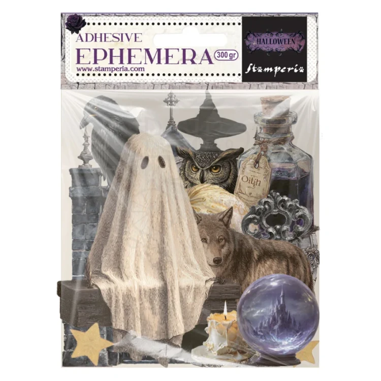 Ozdoby papierowe samoprzylepne Ephemera Halloween DFLCT83 Stamperia