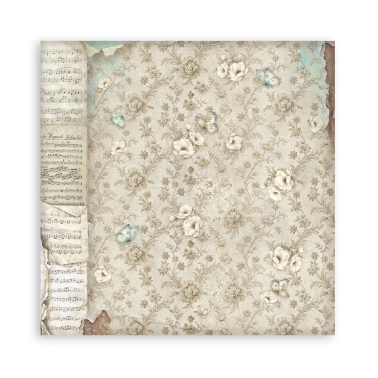 Zestaw papierów do scrapbookingu 20x20 Symphony Tła 10 arkuszy SBBS145 Stamperia