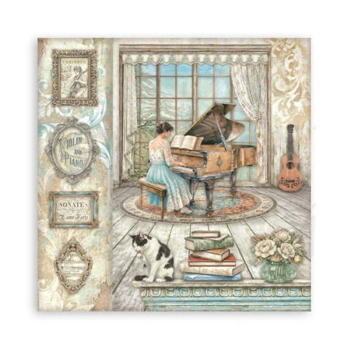 Zestaw papierów jednostronnych do scrapbookingu 20x20 Symphony 22 arkusze SBBSXB26 Stamperia