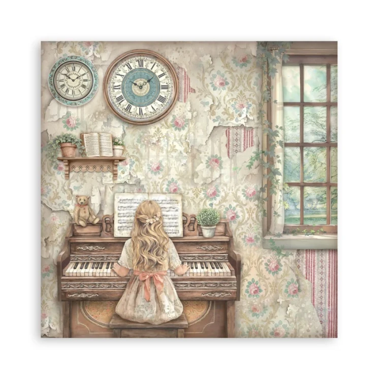 Zestaw papierów jednostronnych do scrapbookingu 20x20 Symphony 22 arkusze SBBSXB26 Stamperia
