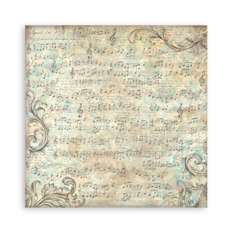 Zestaw papierów jednostronnych do scrapbookingu 20x20 Symphony 22 arkusze SBBSXB26 Stamperia