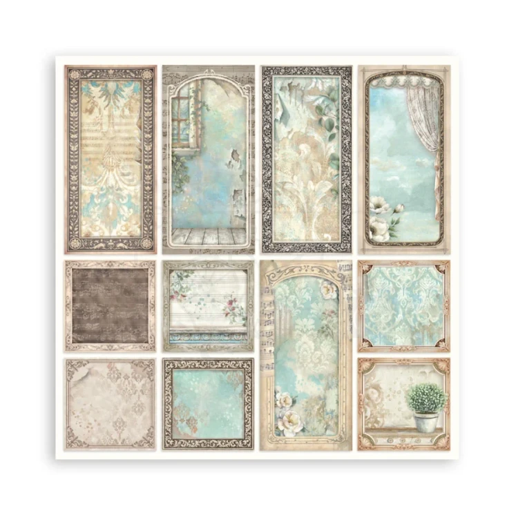 Zestaw papierów jednostronnych do scrapbookingu 20x20 Symphony 22 arkusze SBBSXB26 Stamperia