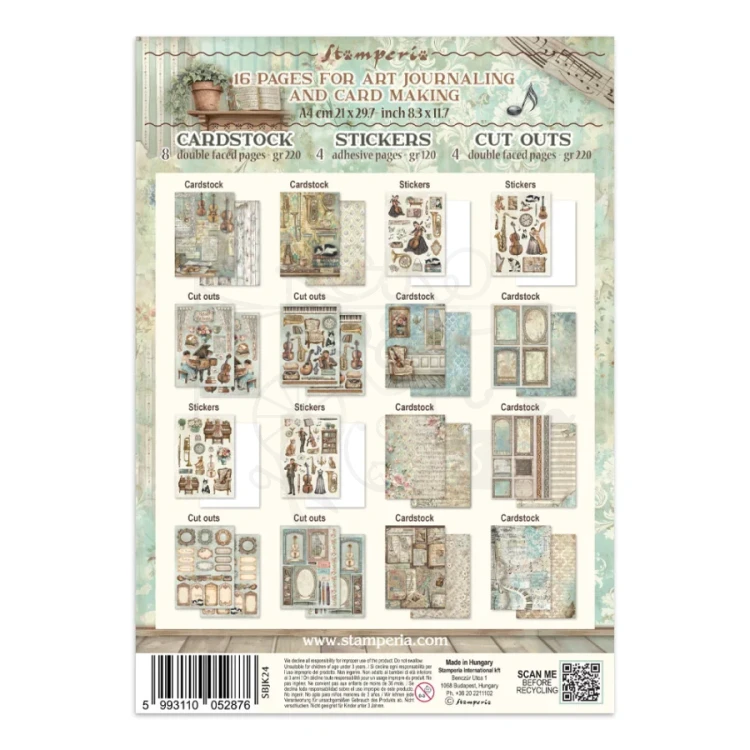 Junk Journal A4 Symphony SBJK24 Stamperia