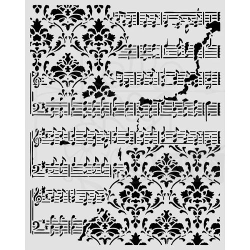 Szablon maska 20x25cm Symphony Reliefy KSTD211 Stamperia