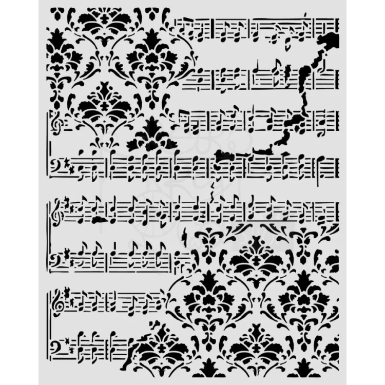 Szablon maska 20x25cm Symphony Reliefy KSTD211 Stamperia