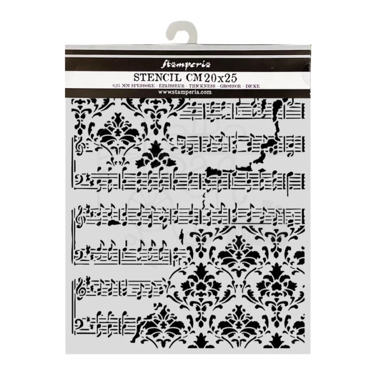 Szablon maska 20x25cm Symphony Reliefy KSTD211 Stamperia