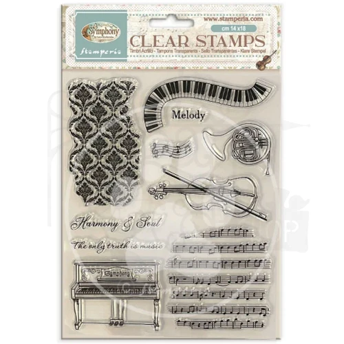 Stempel akrylowy 14x18cm Symphony WTK243 Stamperia
