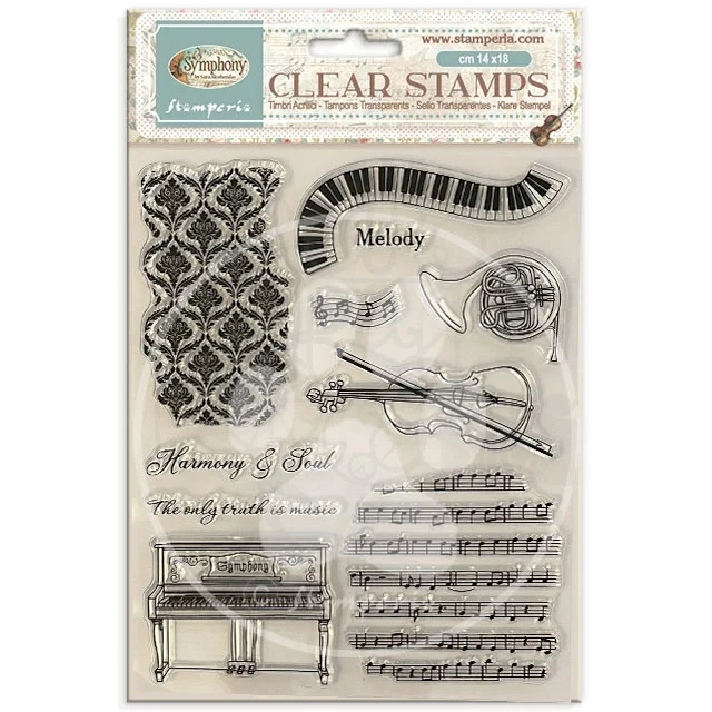 Stempel akrylowy 14x18cm Symphony WTK243 Stamperia