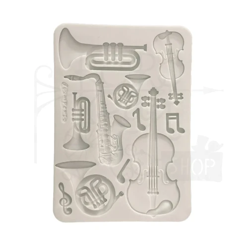 Foremka silikonowa A5 Symphony Instrumenty KACMA615 Stamperia