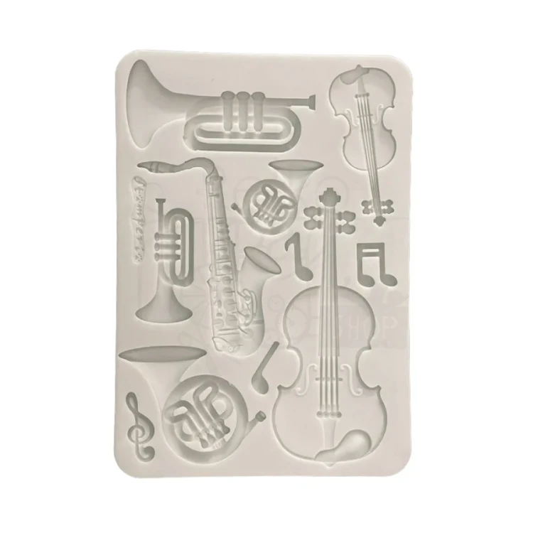 Foremka silikonowa A5 Symphony Instrumenty KACMA615 Stamperia
