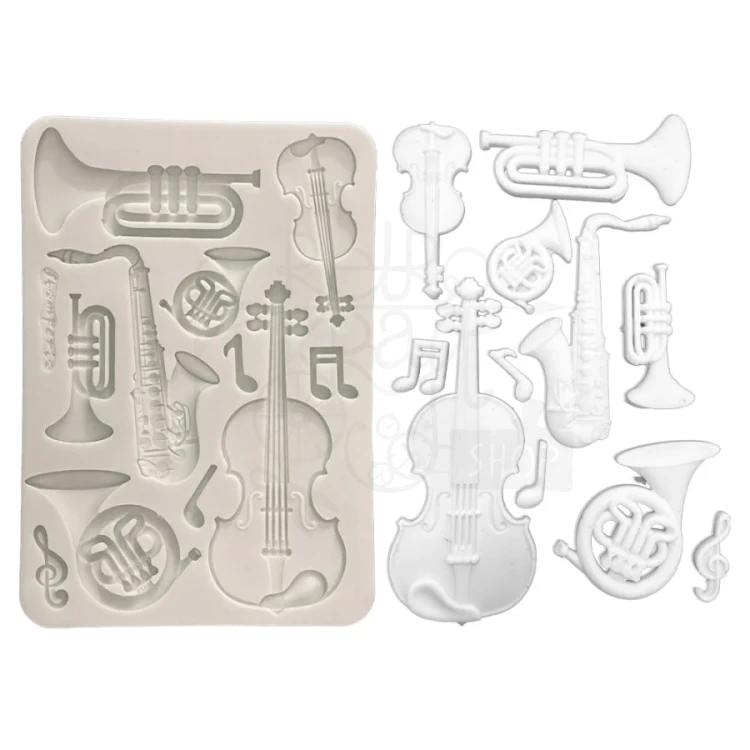 Foremka silikonowa A5 Symphony Instrumenty KACMA615 Stamperia