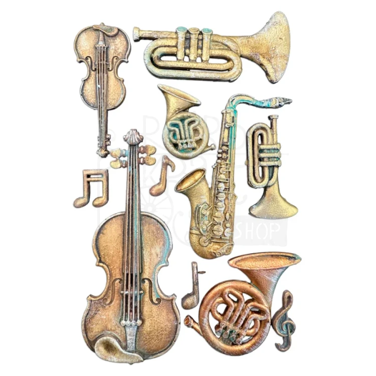 Foremka silikonowa A5 Symphony Instrumenty KACMA615 Stamperia